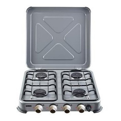 Кемпінгова плита Gimeg Čtyřplotýnkový plynový vařič se zapalovačem сірий