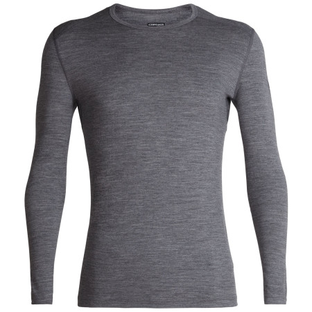 Pánské triko Icebreaker Mens 200 Oasis LS Crewe šedá Gritstone HTHR
