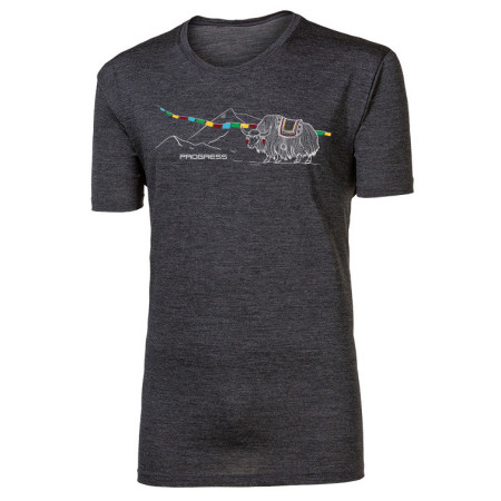 Чоловіча функціональна футболка Progress Hrutur Yak сірий šedý melír