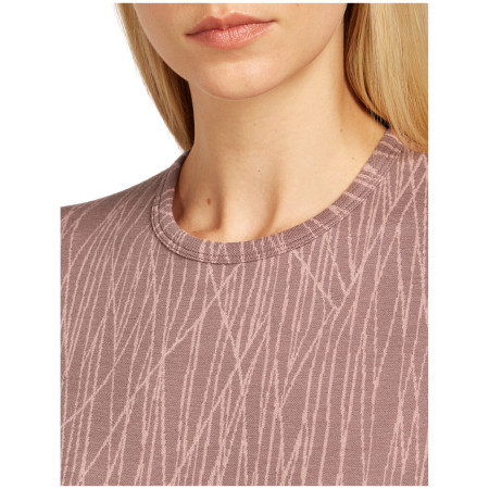 Жіноча функціональна футболка Icebreaker Women Merino 260 Tech Vertex LS Crewe Delta Lines AOP