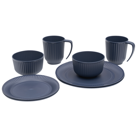 Набір посуду Outwell Delish 2 Person Dinner Set темно-синій Navy Night