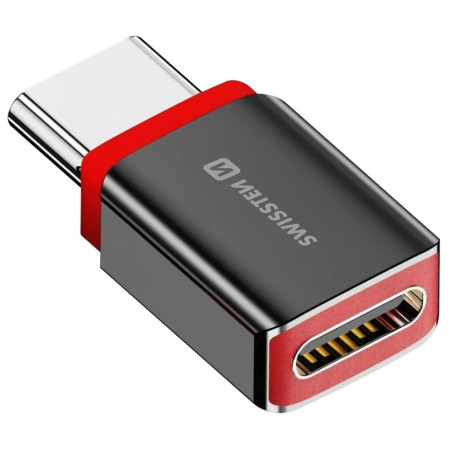 Адаптер Swissten Dataguard With Data Blocking USB-C (Male) / USB-C (Female)