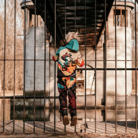 Дитяча софтшелова куртка WAMU Mountain Bike