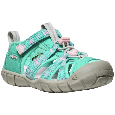 Дитячі сандалі Keen Seacamp II Cnx Children Bright Aqua/Giggle Pink блакитний bright aqua/giggle pink