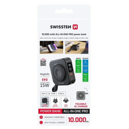 Павербанк Swissten 10000 mAh All-in-one PRO power bank