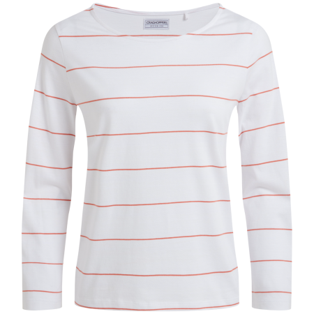 Футболка Craghoppers Katitia Long Sleeved Top білий RedSndstnStp