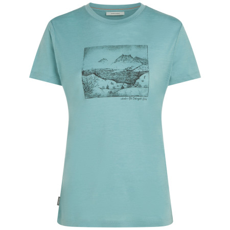 Жіноча футболка Icebreaker Women Merino 150 Tech Lite SS Tee Terrain блакитний Hydro