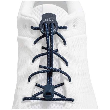 Шнурки для взуття Lock Laces Original темно-синій Navy