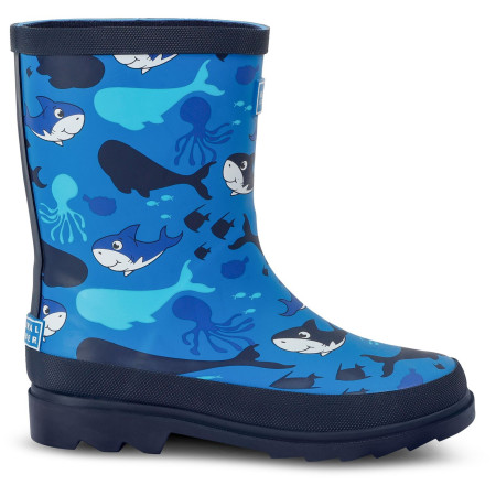 Дитячі гумові чобітки Regatta Mudplay II Junior 4DT синій Bubbles the Shark Blue Print