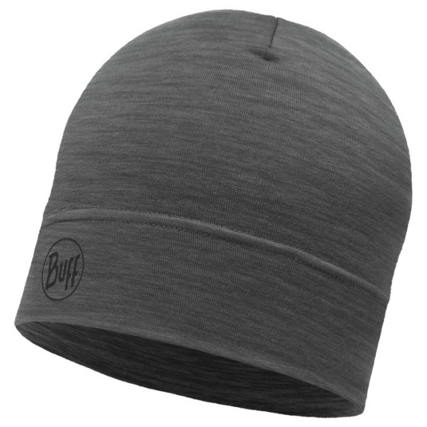 Шапка Buff Merino Lightweight Beanie сірий SOLID GREY
