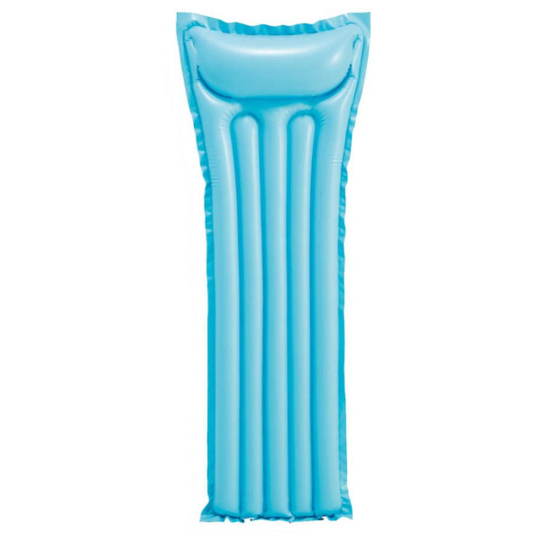 Надувний лежак Intex Economats 59703EU синій blue