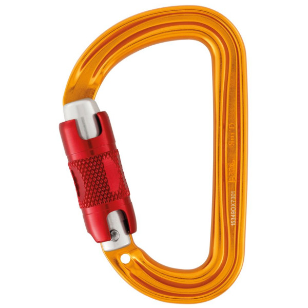 Karabina s pojistkou Petzl Sm´D Twist-Lock oranžová Orange