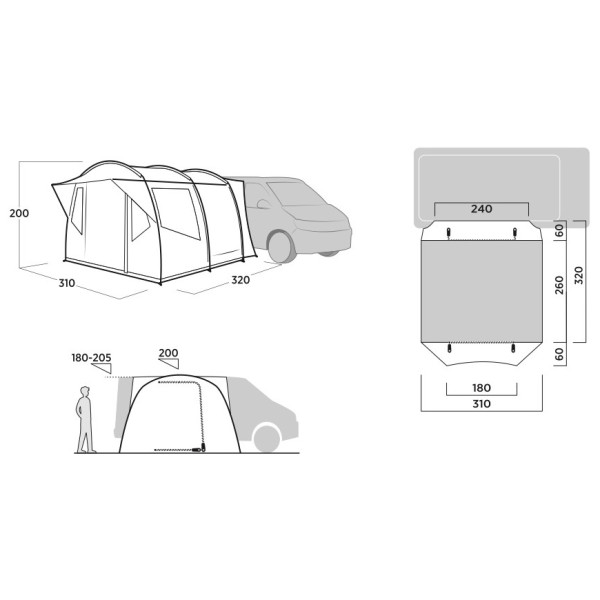 Приставний намет Easy Camp Reine