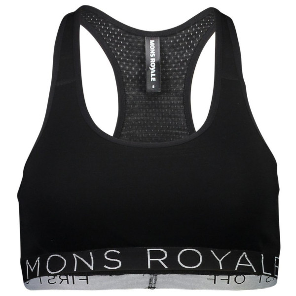 Podprsenka Mons Royale Sierra Sports Bra černá Black