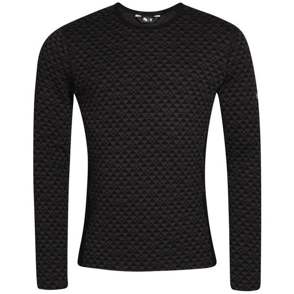 Чоловіча функціональна футболка Zulu Merino 240 Long чорний Black