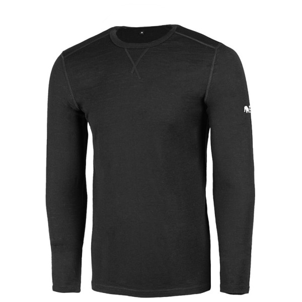 Чоловіча футболка Zulu Merino 160 Long чорний