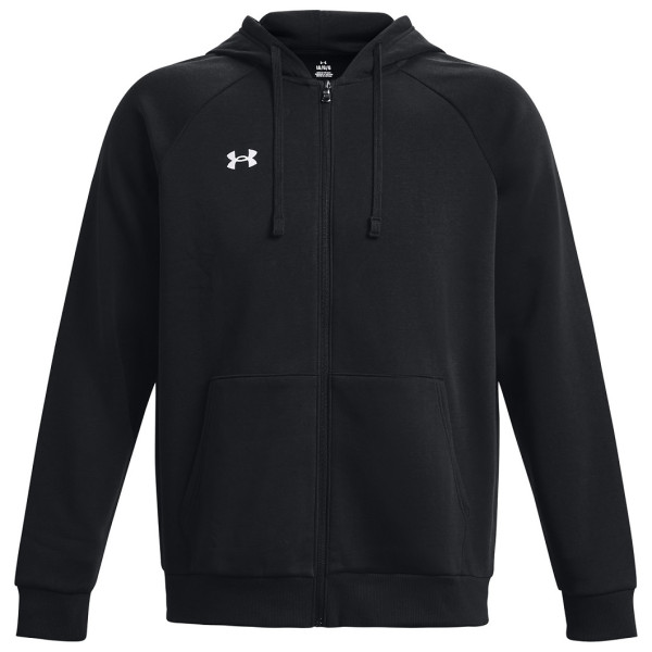 Чоловіча толстовка Under Armour Rival Fleece FZ Hoodie чорний Black / / White