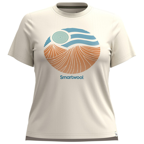 Жіноча футболка Smartwool Horizon View Short Sleeve Graphic Tee бежевий almond