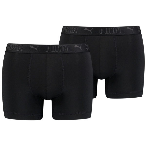 Чоловічі боксери Puma Sport Microfiber Boxers 2P чорний Black