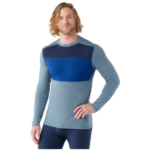 Чоловіча функціональна футболка Smartwool M Classic Thermal Mrn Bl Colorbl Crew B