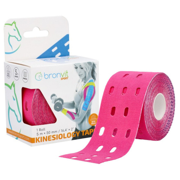 Тейп BronVit Sport Kinesio Tape перфорована