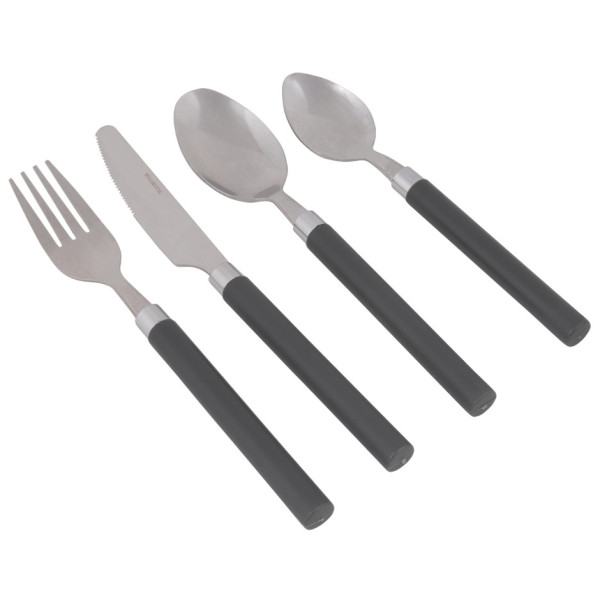 Набір столових приборів Bo-Camp Cutlery set 16 pcs сірий Grey