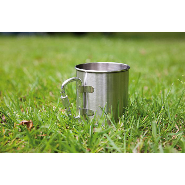 Hrnek Bo-Trail Mug Stainless Steel s karabinou