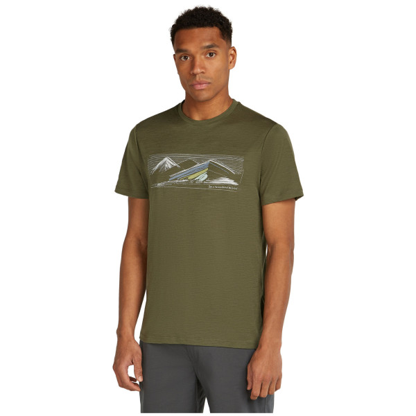 Чоловіча футболка Icebreaker M Merino 150 Tech Lite SS Tee Highland