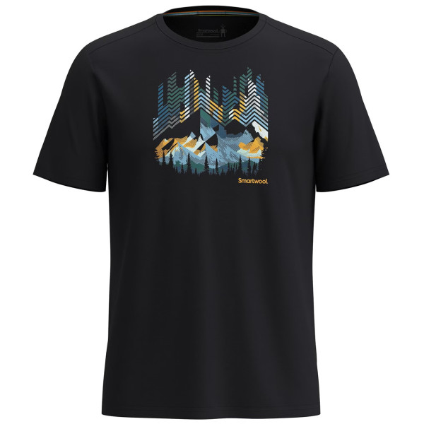 Футболка Smartwool Vital Peaks Active Short Sleeve Graphic Tee чорний black