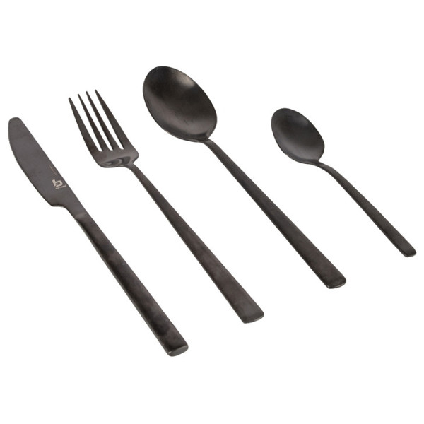 Набір столових приборів Bo-Camp 16 Piece Cutlery Set Ballona чорний