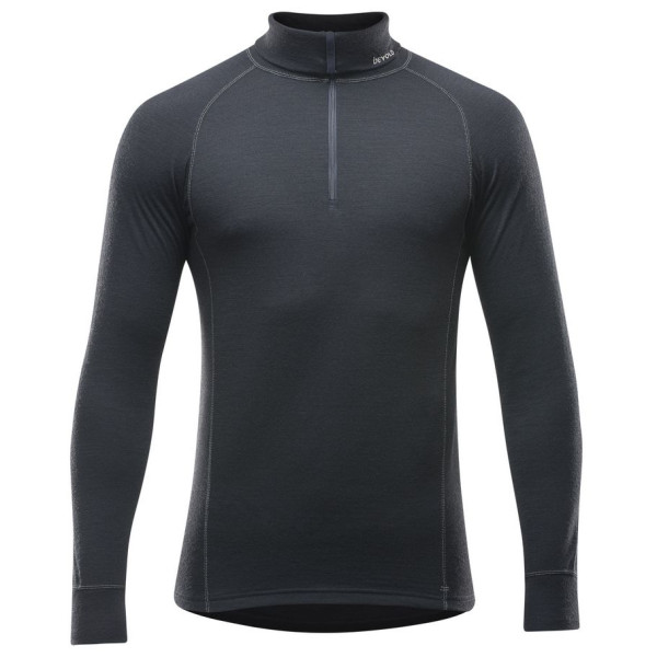 Pánský rolák Devold Duo Active Man Zip Neck černá Black
