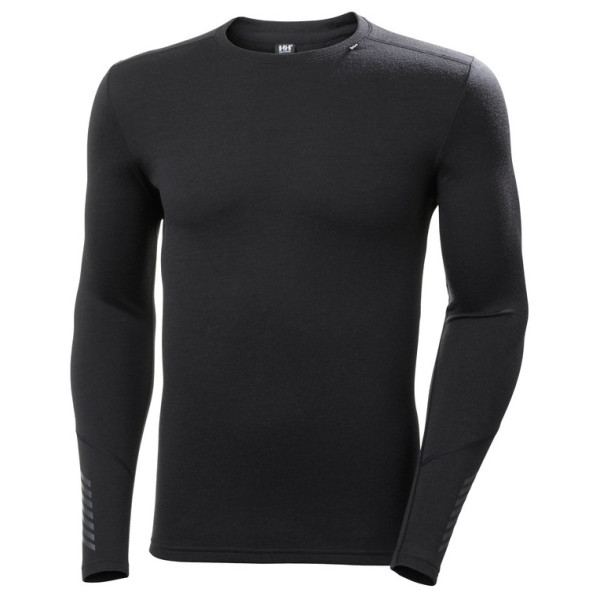 Чоловіча функціональна футболка Helly Hansen Lifa Merino Midweight Crew чорний