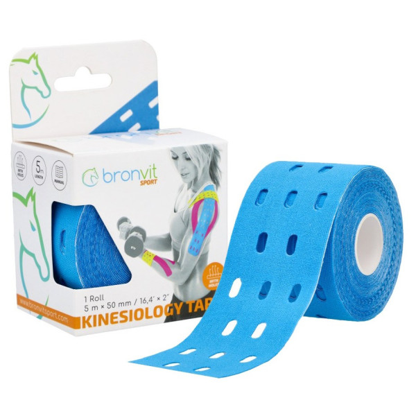 Тейп BronVit Sport Kinesio Tape перфорована