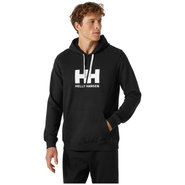 Чоловіча толстовка Helly Hansen Hh Logo Hoodie чорний Black