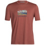 Чоловіча футболка Icebreaker Men Tech Lite II SS Tee Trailhead червоний