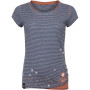 Жіноча футболка Chillaz Fancy Little Dot сірий/помаранчевий indigo blue stripes washed