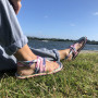 Жіночі сандалі Gumbies Slingback Mint & Pink