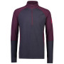 Чоловіча функціональна футболка Mons Royale Olympus Half Zip фіолетовий