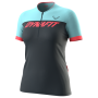 Жіноча велофутболка Dynafit Ride Light 1/2 Zip SS Tee W синій/чорний