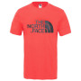 Pánské triko The North Face Easy Tee červená SALSA RED