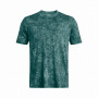 Чоловіча функціональна футболка Under Armour Rush Energy Print SS синій/зелений HydroTeal/HydroTeal