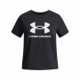 Дитяча футболка Under Armour BIG LOGO SS-BLK чорний/білий Black