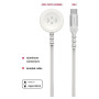 Кабель для зарядки і передачі даних Swissten Wireless charging cable 2in1 for Apple Watch + USB-C 1,2 m