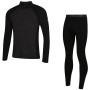 Чоловічий функціональний комплект Zulu Merino 240 Zip Long чорний Black
