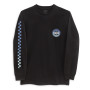 Чоловіча футболка Vans Original Checkerboard C LS чорний