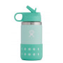 Дитяча пляшечка Hydro Flask Kids Wide Mouth 12 oz Straw Lid/Boot бірюзовий
