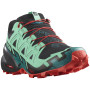 Жіночі кросівки Salomon Speedcross 6 чорний/зелений Black / Biscay Green / Fiery Red