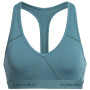 Podprsenka Icebreaker Women's Sprite Racerback Bra modrá/zelená Blue spruce