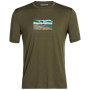 Чоловіча футболка Icebreaker Men Tech Lite II SS Tee Trailhead зелений