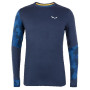 Чоловіча футболка Salewa Cristallo Warm Amr M L/S Tee. темно-синій